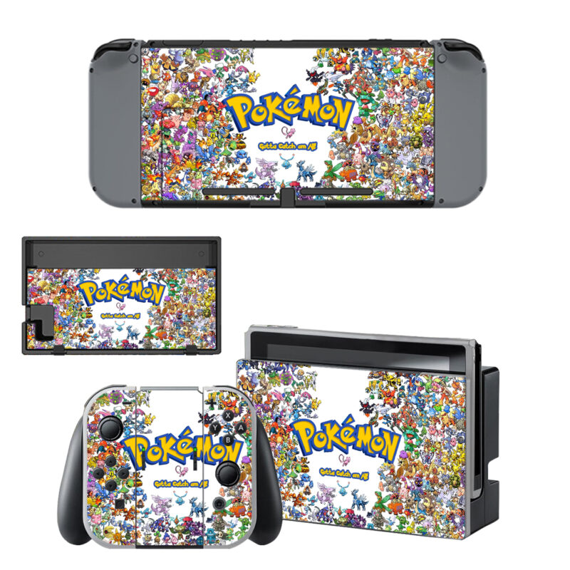 Pokemon Gotta Catch Em All Decal Cover For Nintendo Switch & Nintendo Switch OLED