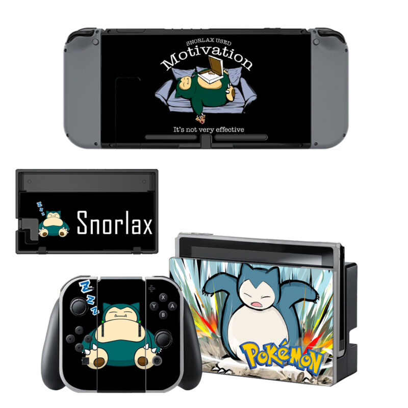 Pokemon Snorlax Skin Sticker For Nintendo Switch & Nintendo Switch OLED