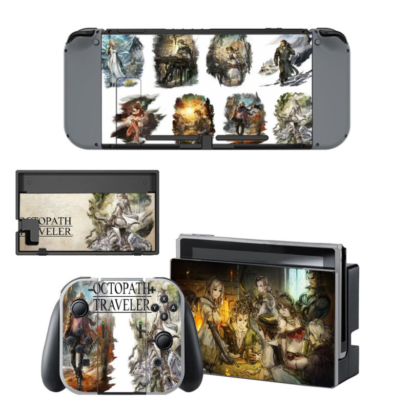 Octopath Traveler Decal Cover For Nintendo Switch & Nintendo Switch OLED Design 6