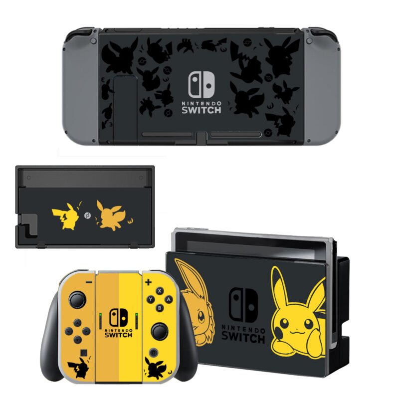 Pokemon Pikachu Skin Sticker For Nintendo Switch & Nintendo Switch OLED Design 4