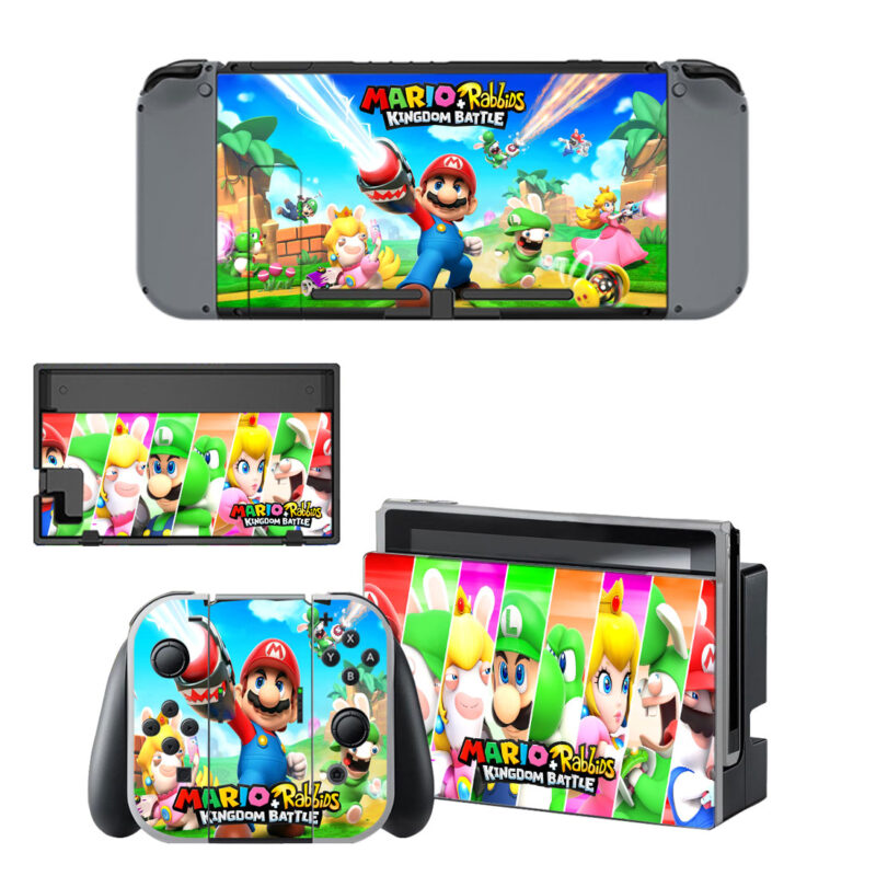 Mario + Rabbids Kingdom Battle Decal Cover For Nintendo Switch & Nintendo Switch OLED Design 6