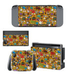 Multicolored Blood Sweet Vector Skin Sticker For Nintendo Switch & Nintendo Switch OLED