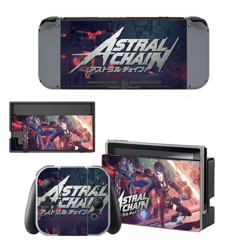 Astral Chain Skin Sticker For Nintendo Switch & Nintendo Switch OLED Design 3