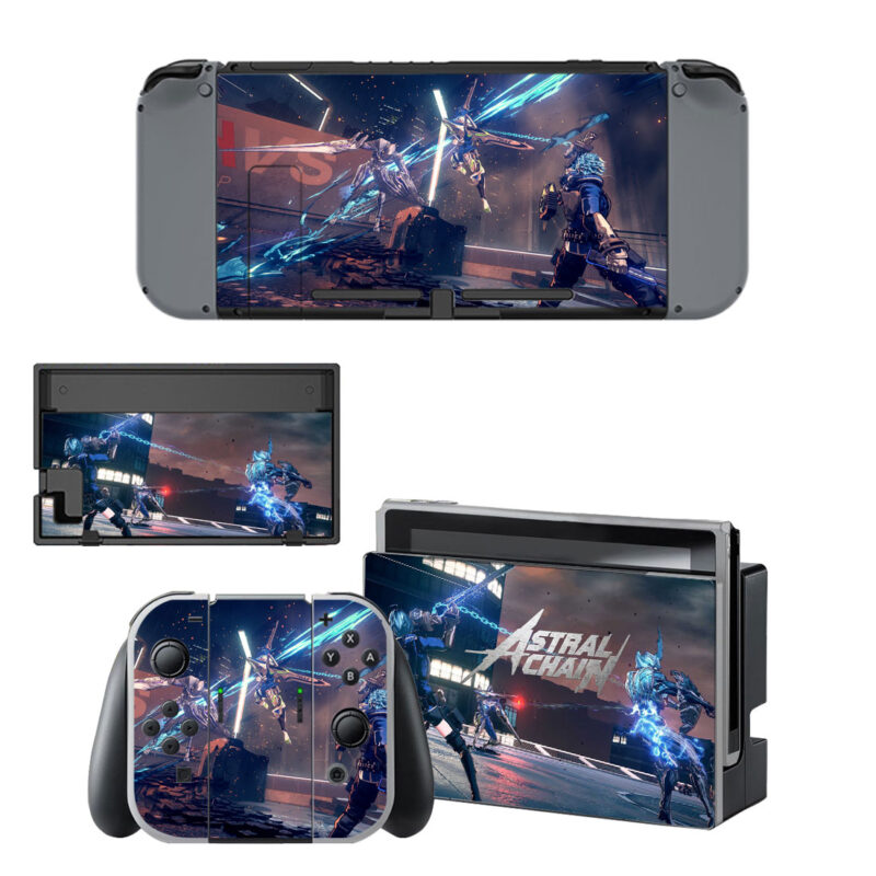 Astral Chain Skin Sticker For Nintendo Switch & Nintendo Switch OLED Design 2