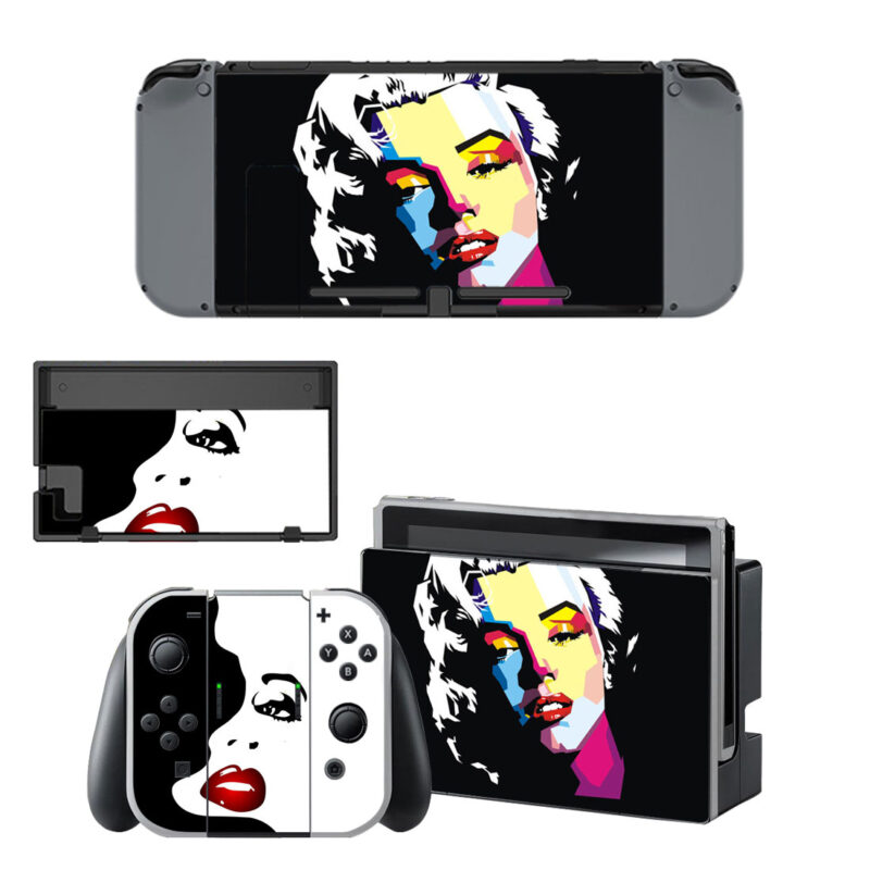 Marilyn Monroe Art Skin Sticker For Nintendo Switch & Nintendo Switch OLED