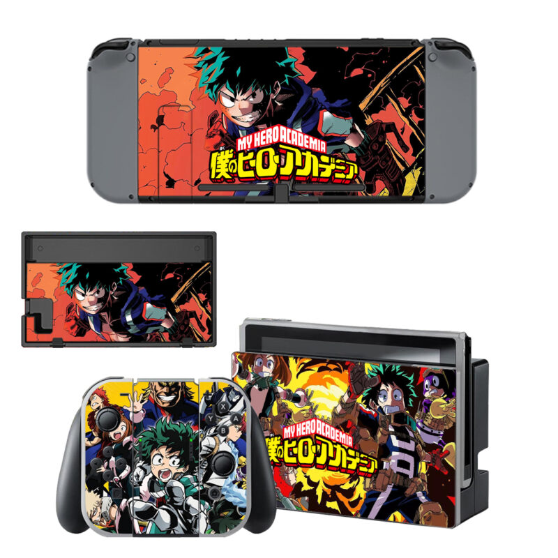 My Hero Academia Decal Cover For Nintendo Switch & Nintendo Switch OLED Design 5