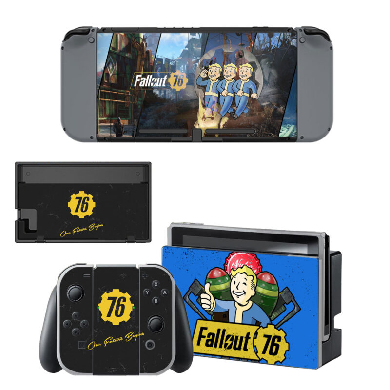 Fallout 76 Decal Cover For Nintendo Switch OLED & Nintendo Switch