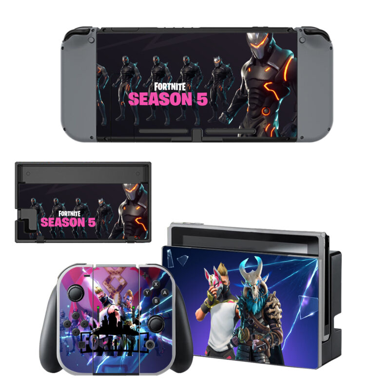 Fortnite Season 5 Skin Sticker For Nintendo Switch & Nintendo Switch OLED Design 2