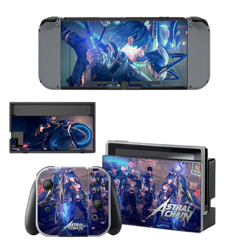 Astral Chain Skin Sticker For Nintendo Switch & Nintendo Switch OLED Design 5