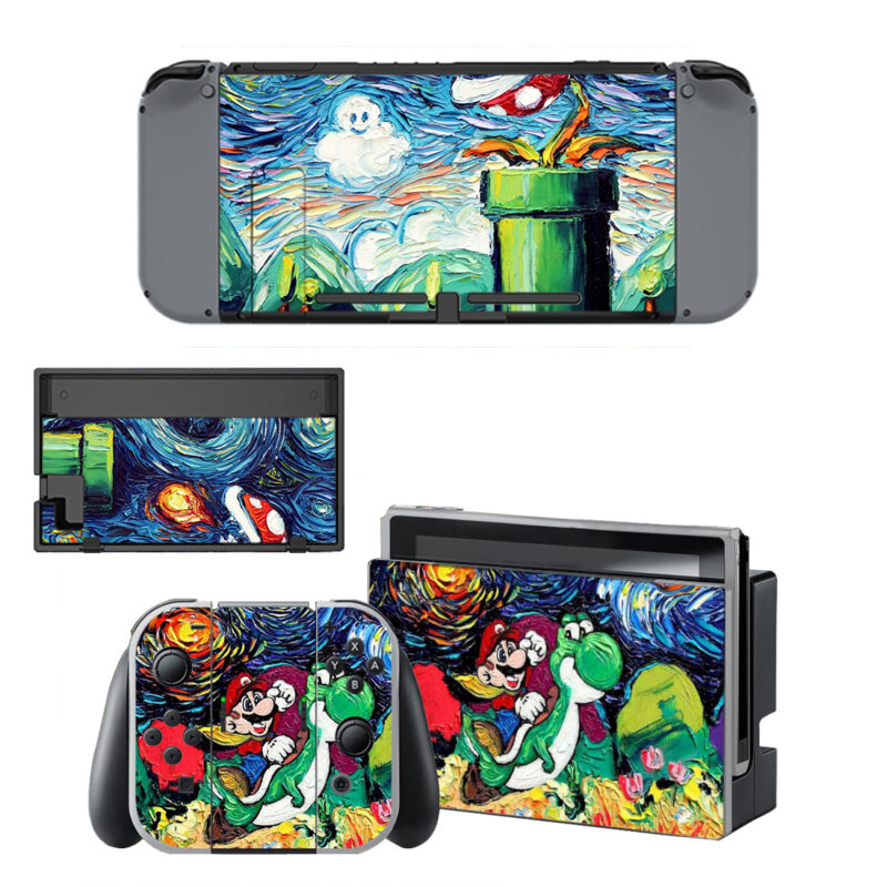 Super Mario Painting Decal Cover For Nintendo Switch & Nintendo Switch OLED