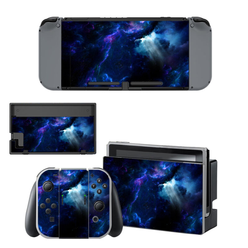 Blue Space Texture Decal Cover For Nintendo Switch & Nintendo Switch OLED