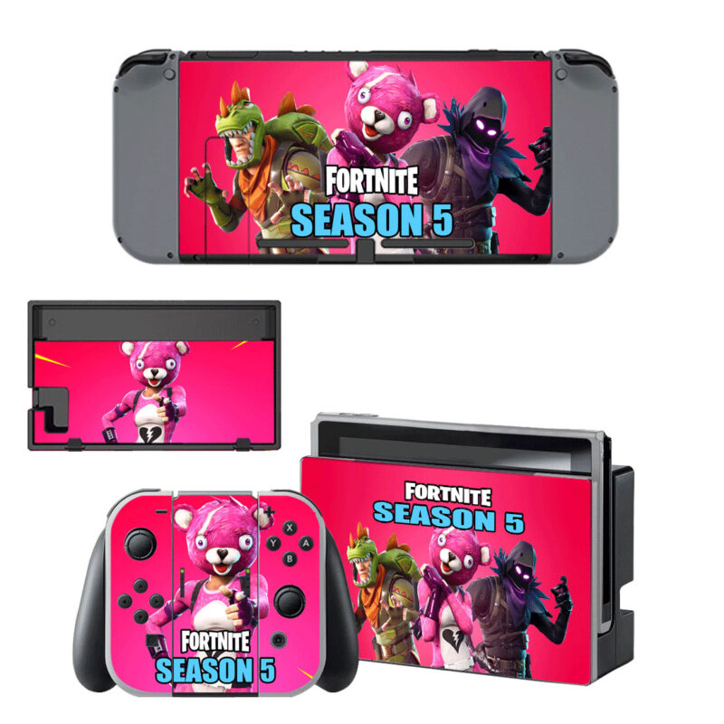 Fortnite Season 5 Decal Cover For Nintendo Switch & Nintendo Switch OLED Design 1