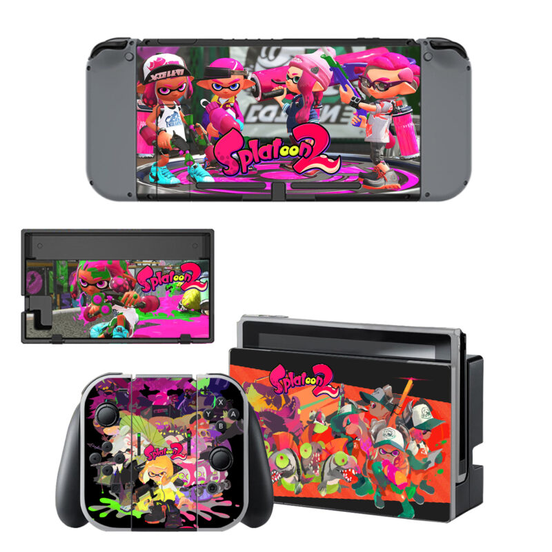 Splatoon 2 Decal Cover For Nintendo Switch & Nintendo Switch OLED Design 3