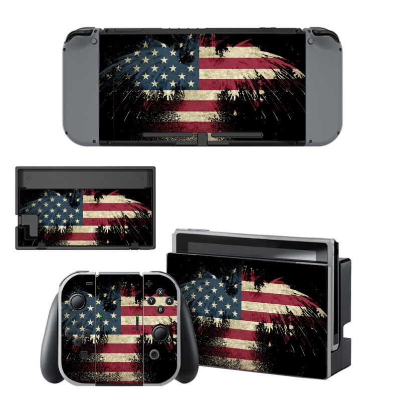 American Flag Skin Sticker For Nintendo Switch & Nintendo Switch OLED