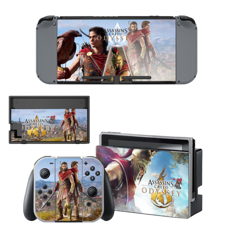 Assassin's Creed Odyssey Skin Sticker For Nintendo Switch & Nintendo Switch OLED Design 1