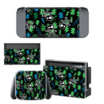 Skull Lightning Bolt Seamless Repeat Decal Cover For Nintendo Switch & Nintendo Switch OLED