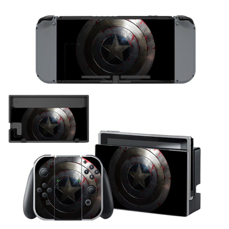 Captain America Decal Cover For Nintendo Switch & Nintendo Switch OLED