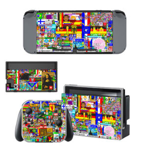 The Pixel War Skin Sticker For Nintendo Switch & Nintendo Switch OLED