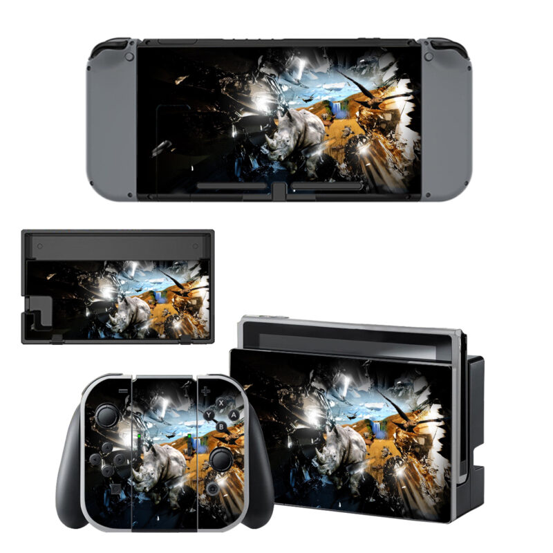 Rhino Breakthrough The Black Screen Skin Sticker For Nintendo Switch & Nintendo Switch OLED