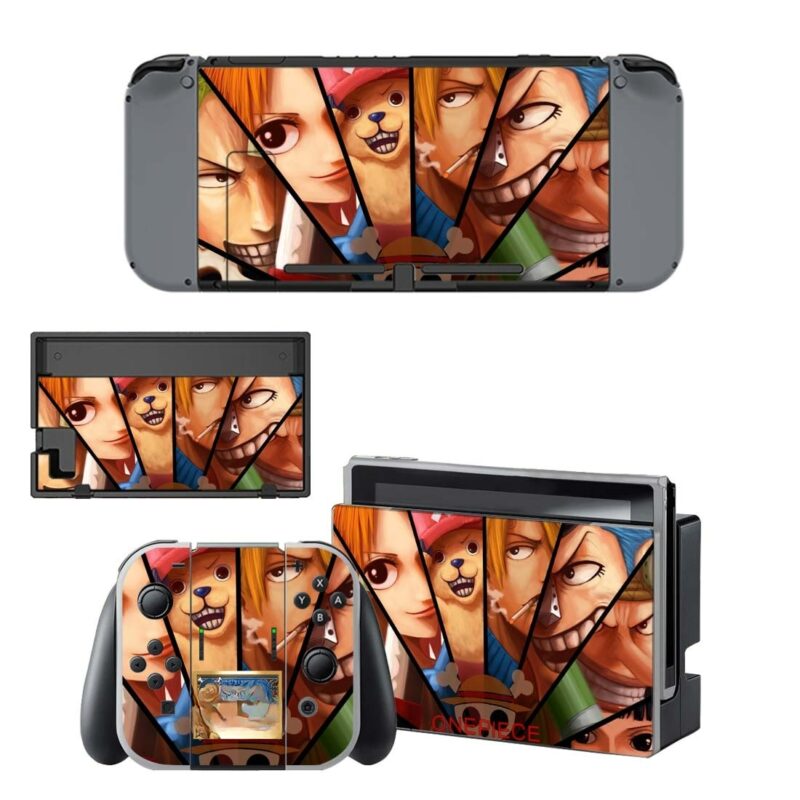 Straw Hat Crew Pattern Skin Sticker For Nintendo Switch & Nintendo Switch OLED