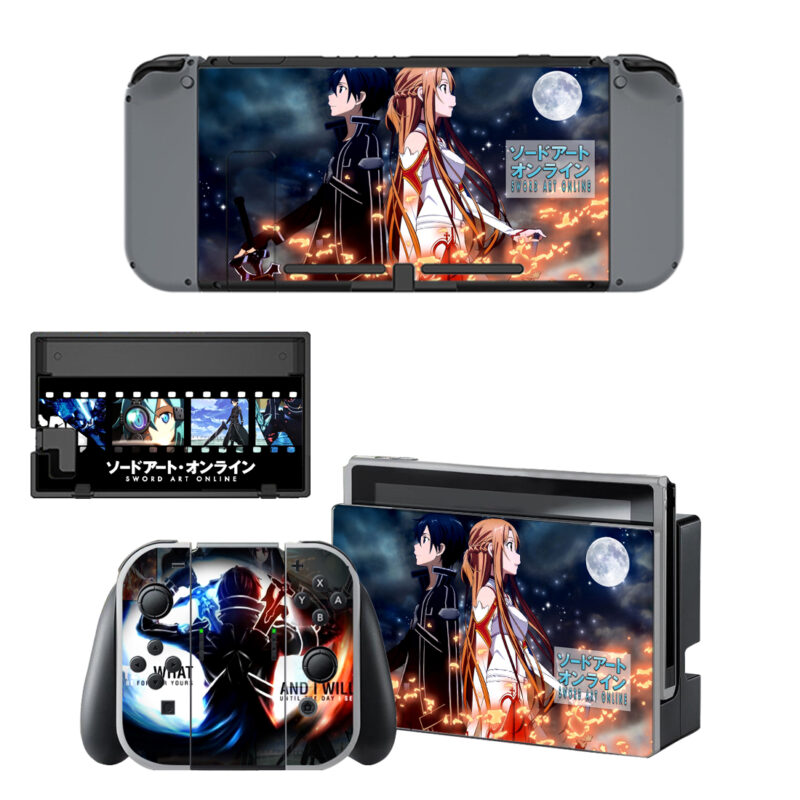 Sword Art Online Skin Sticker For Nintendo Switch & Nintendo Switch OLED Design 5