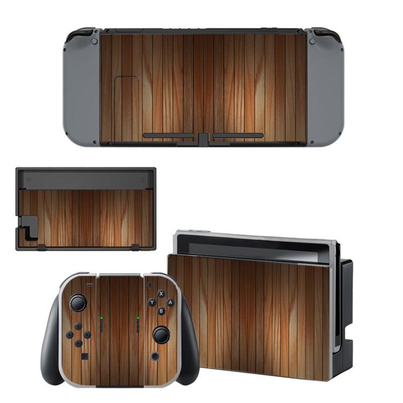 Light Brown Wood Texture Decal Cover For Nintendo Switch & Nintendo Switch OLED