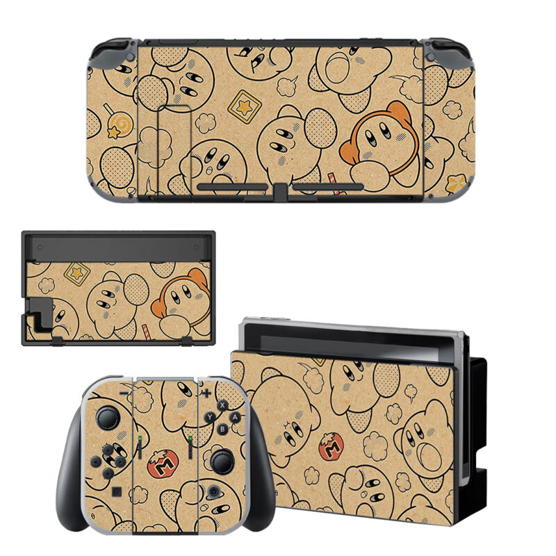 Kirby Pattern Skin Sticker For Nintendo Switch OLED & Nintendo Switch