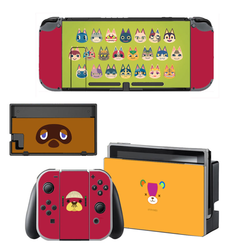 Animal Crossing Decal Cover For Nintendo Switch OLED & Nintendo Switch Design 4