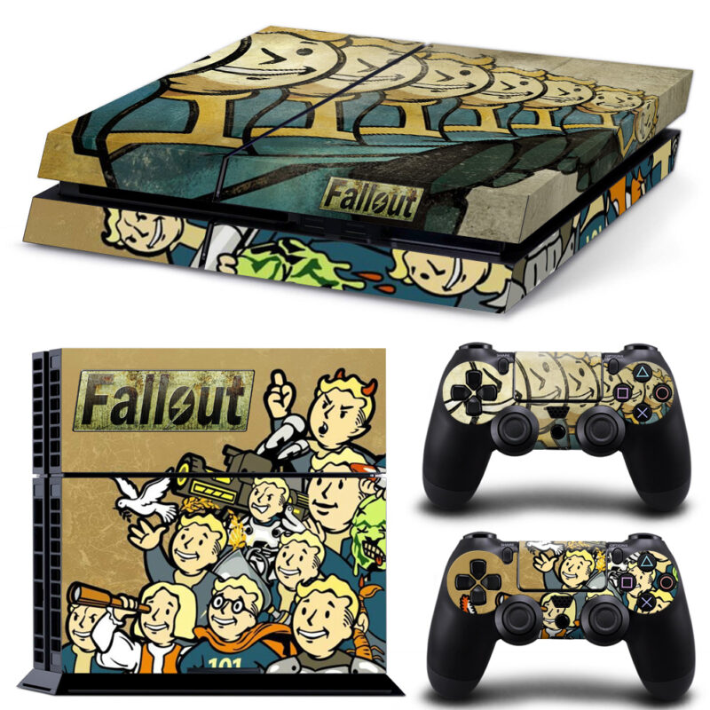 Faces Of Vault Boy Fallout 4 PS4 Skin Sticker