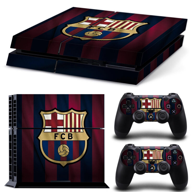 FC Barcelona Skin Sticker For PS4 And Controllers