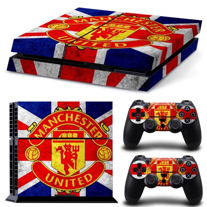 Manchester United Skin Sticker For PS4 And Controllers