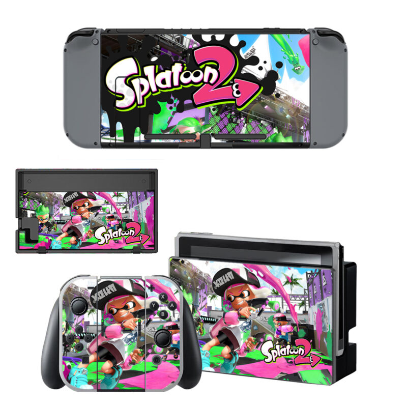 Splatoon 2 Decal Cover For Nintendo Switch & Nintendo Switch OLED Design 10