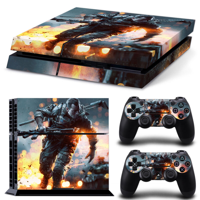 Battlefield 4 Game PS4 Skin Sticker Design 1