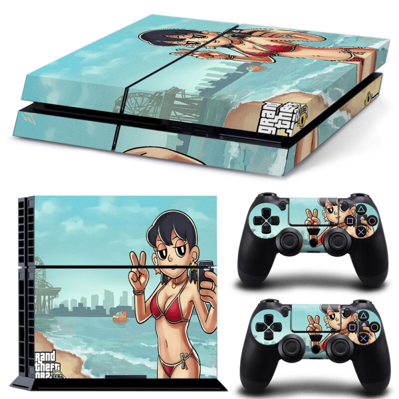 Grand Theft Dora Zero Skin Sticker For PS4 And Controllers Design 1