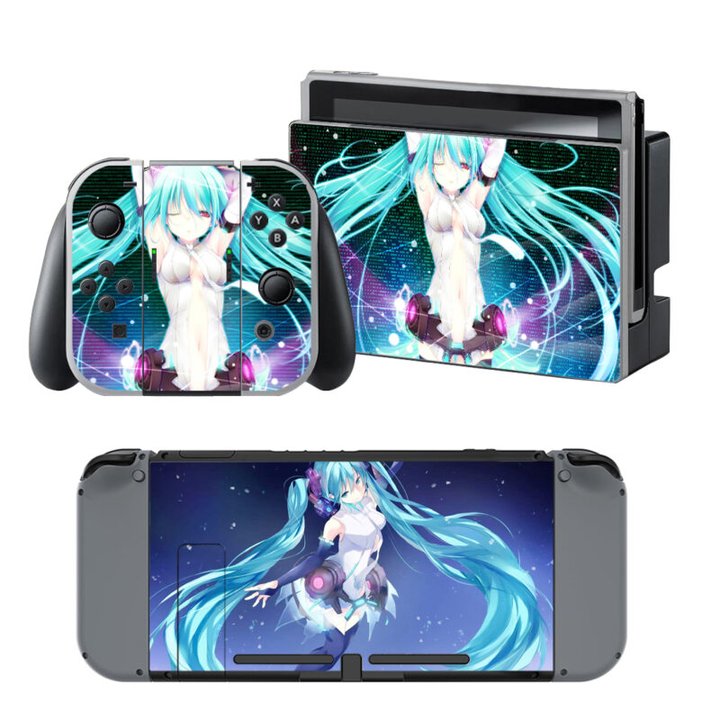 Hatsune Miku Decal Cover For Nintendo Switch & Nintendo Switch OLED Design 1