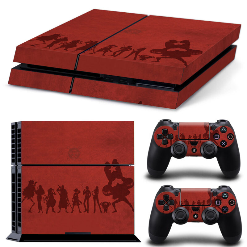 One Piece Group Silhouette PS4 Skin Sticker