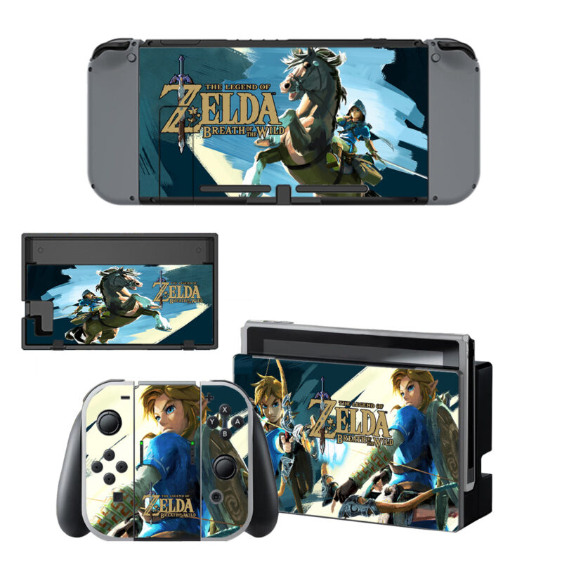 The Legend Of Zelda Breath Of The Wild Skin Sticker For Nintendo Switch & Nintendo Switch OLED Design 5