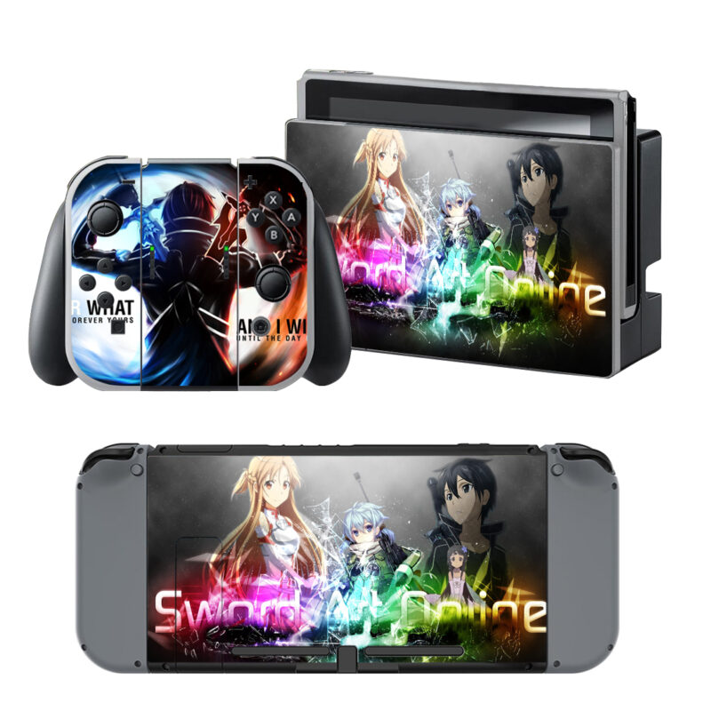 Sword Art Online Decal Cover For Nintendo Switch & Nintendo Switch OLED Design 1