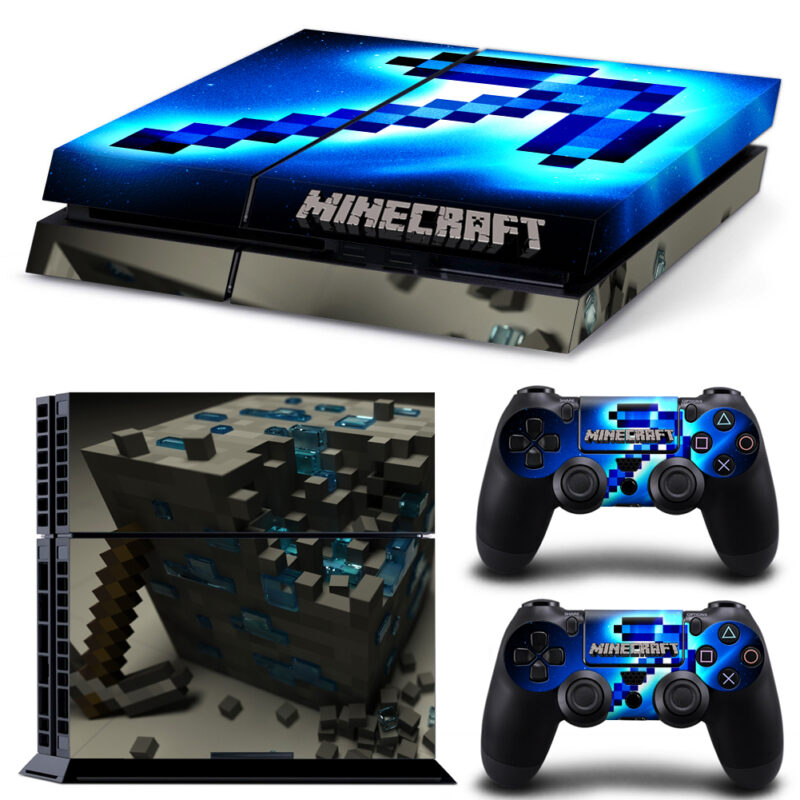 Minecraft Game 3d Block PS4 Skin Sticker