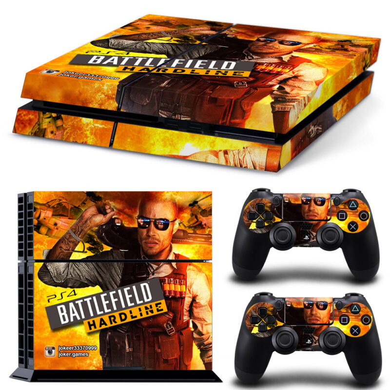 Battlefield Hardline Game PS4 Skin Sticker