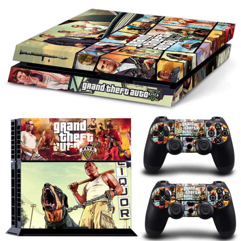 Grand Theft Auto V Game PS4 Skin Sticker Design 4