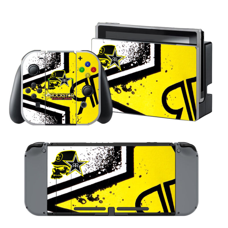 Rockstar Energy Drink Decal Cover For Nintendo Switch & Nintendo Switch OLED