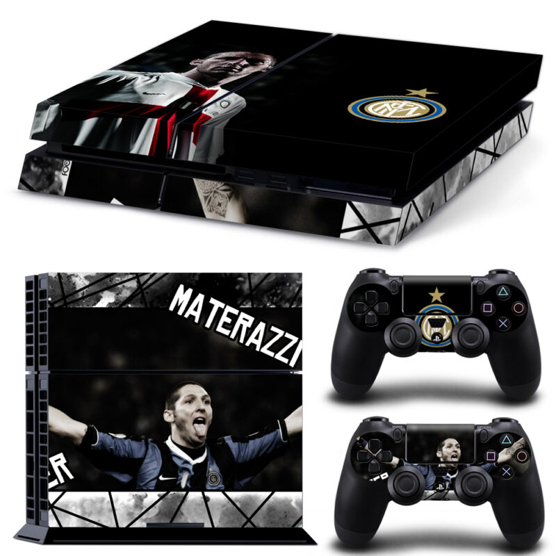 Internazionale FC And Materazzi PS4 Skin Sticker