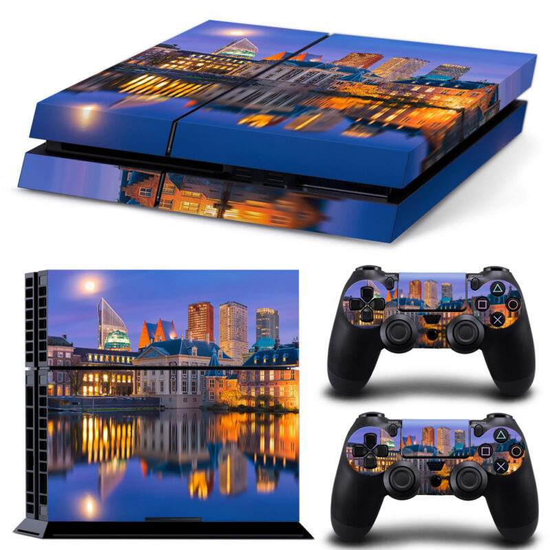 The Hague Downtown City Skyline And Parliament Building PS4 Skin Sticker