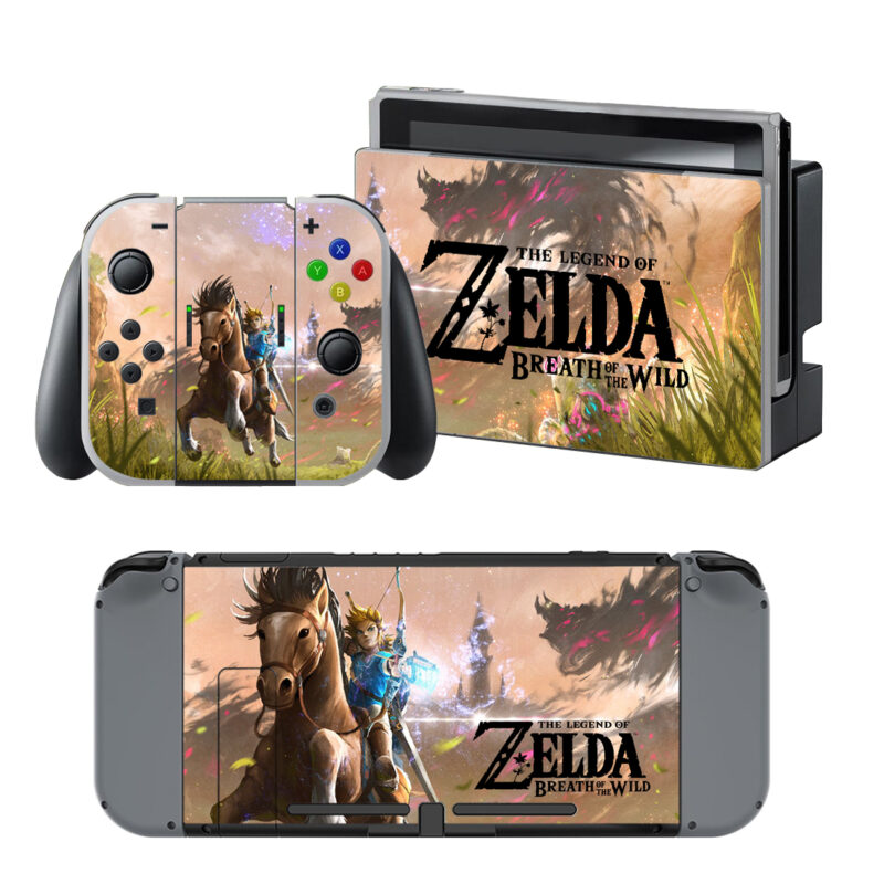 The Legend Of Zelda Breath Of The Wild Decal Cover For Nintendo Switch OLED & Nintendo Switch Design 10