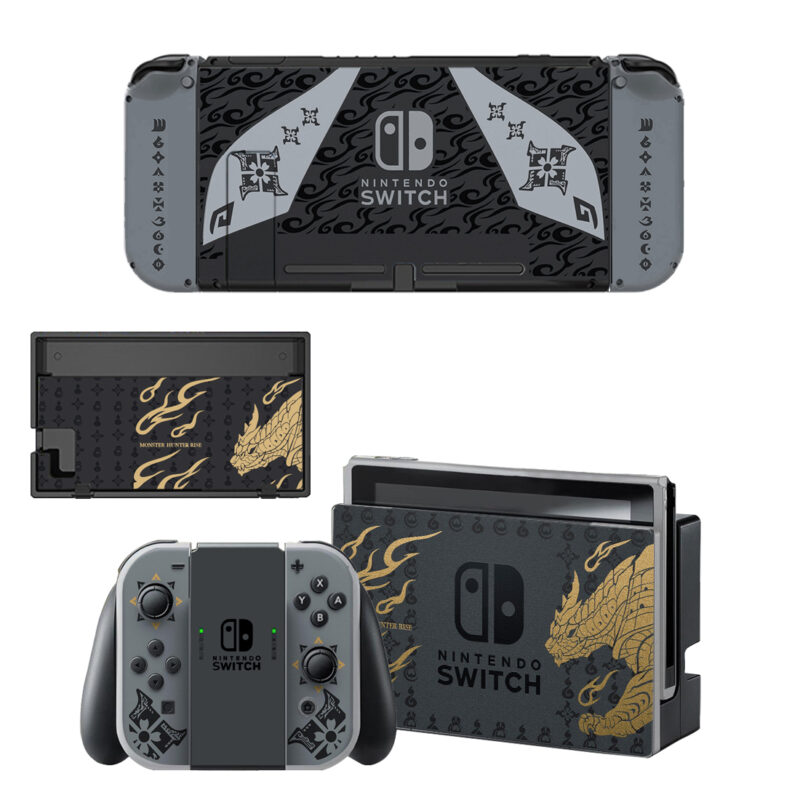 Monster Hunter Rise Decal Cover For Nintendo Switch OLED & Nintendo Switch Design 7