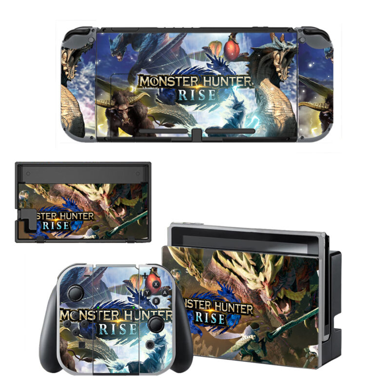 Monster Hunter Rise Decal Cover For Nintendo Switch OLED & Nintendo Switch