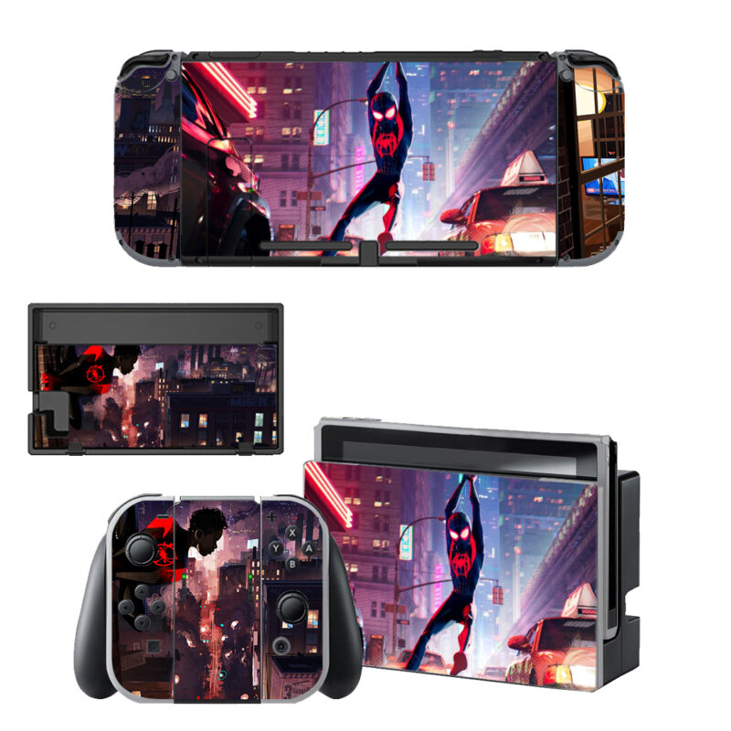 Spider-Man Into The Spider-Verse Skin Sticker For Nintendo Switch OLED & Nintendo Switch