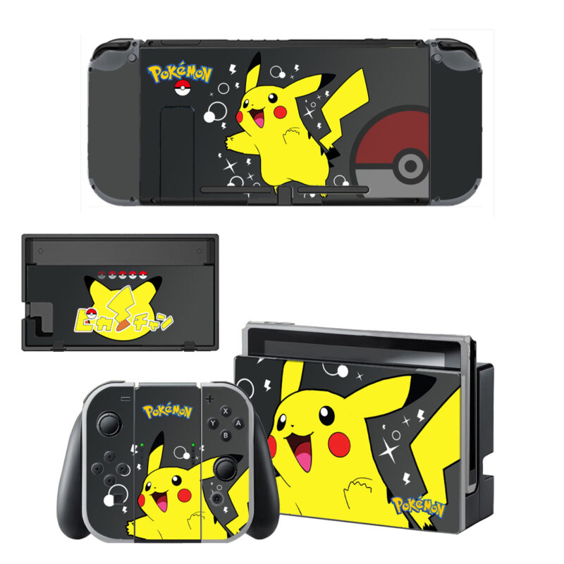 Pokemon Pikachu Decal Cover For Nintendo Switch OLED & Nintendo Switch