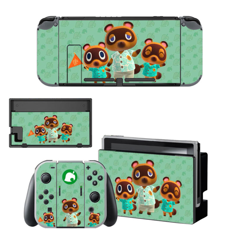 Animal Crossing Tom Nook Timmy And Tommy Decal Cover For Nintendo Switch OLED & Nintendo Switch Design 1